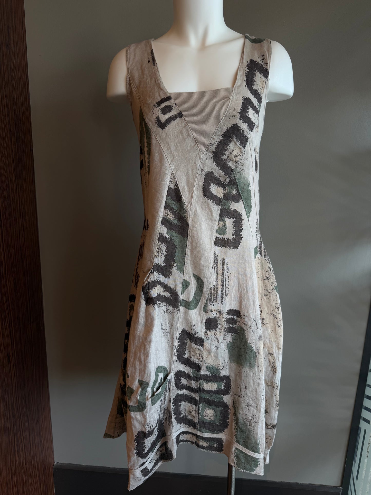 AVVOLTO DRESS - SAND MULTI