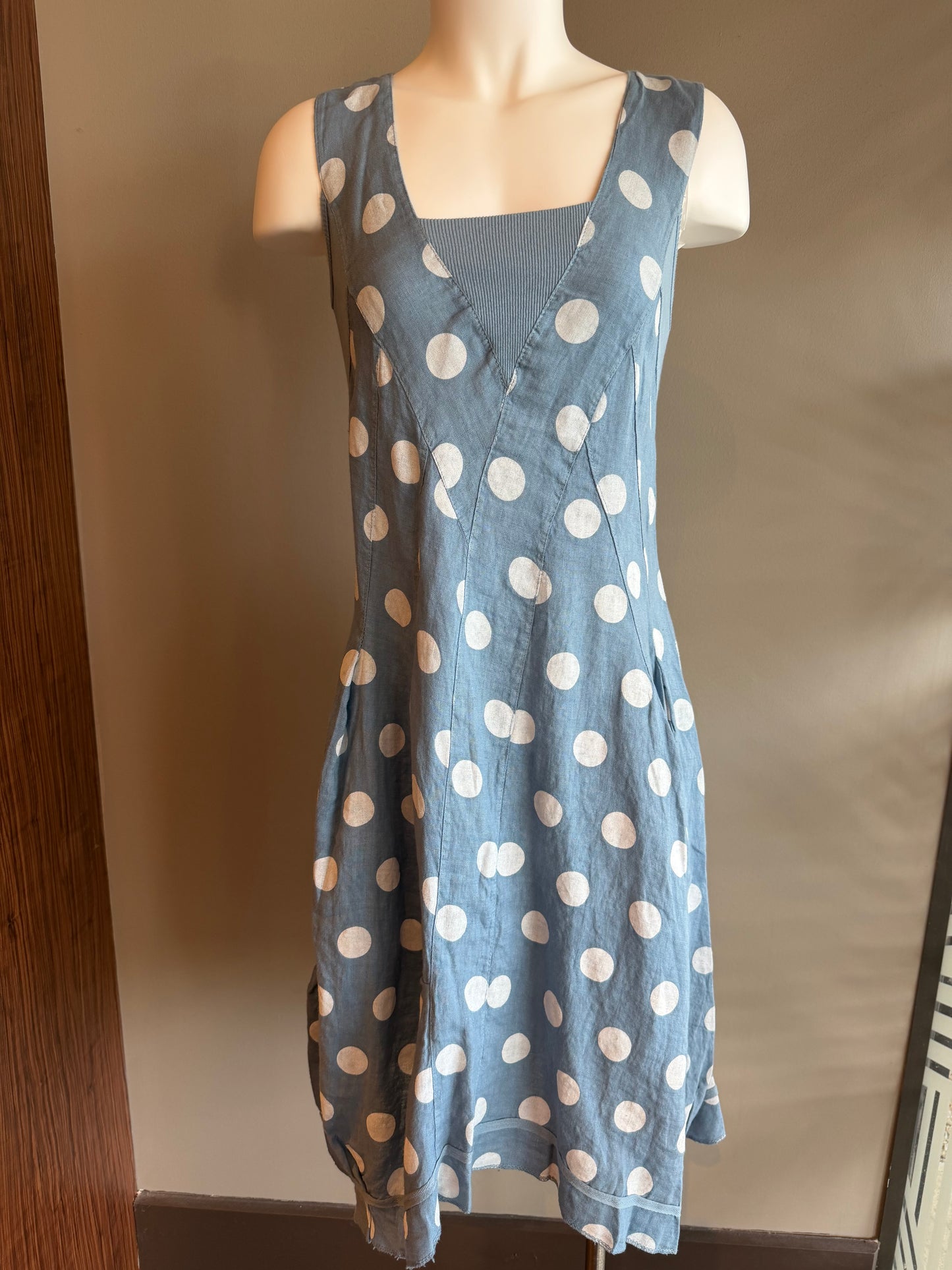 AVVOLTO DRESS - DENIM BLUE