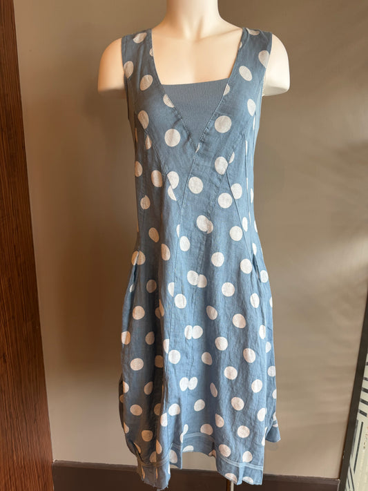 AVVOLTO DRESS - DENIM BLUE