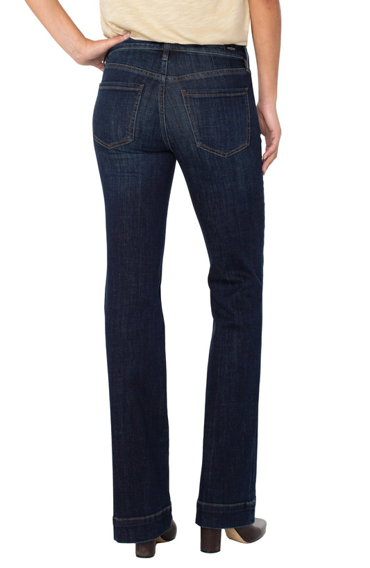LIVERPOOL LUCY BOOTCUT W/ VINTAGE POCKETS - DENIM