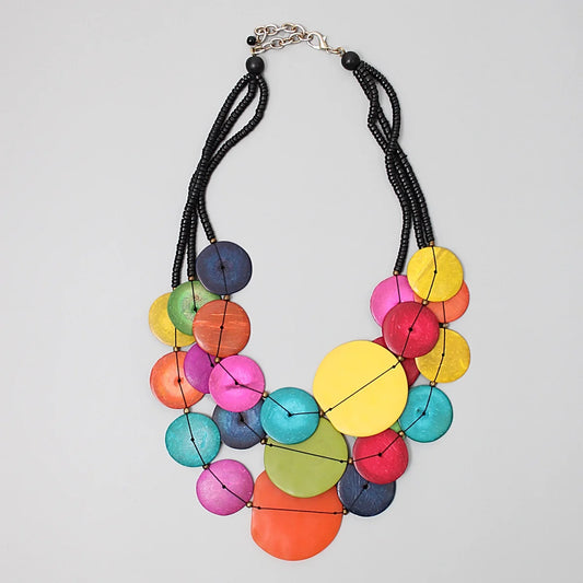SYLCA DESIGNS MULTI ECLIPSE NECKLACE
