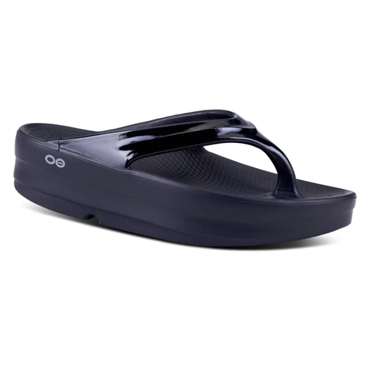 OOFOS OOMEGA THONG - BLACK - 1410BLK