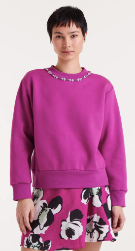 COMPANIA FANTASTICA SWEATSHIRT - MAGENTA