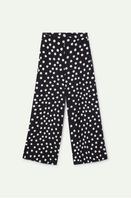 WILD PONY POLKA DOT PANTS - BLACK AND WHITE