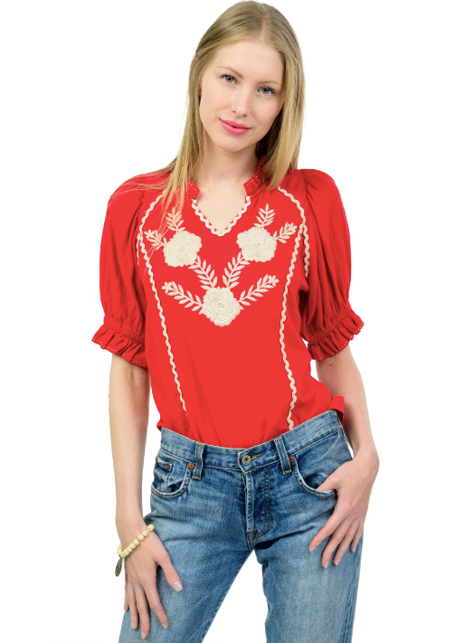 SISTER MARY DANA TOP - RED