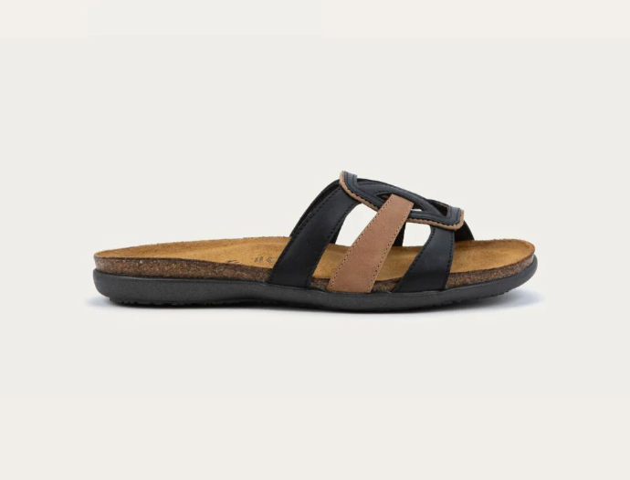NAOT LIV - JET BLACK AND LATTE