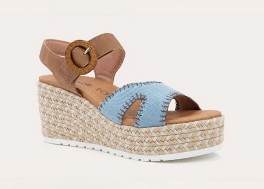 NAOT MAJORCA - LATTE BROWN LIGHT DENIM