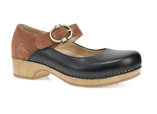 DANSKO BONNY MARY JANE - BLACK AND LUGGAGE