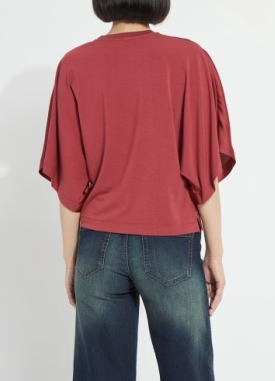 LYSSE MIXED MEDIA DOLMAN - GINGER