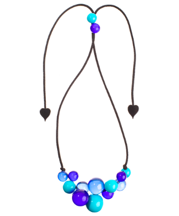 ZSISKA BAUBLE NECKLACE - BLUE MULTI