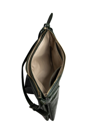 JOY SUSAN EVE TRAPEZE SHOULDER - DEEP FOREST GREEN