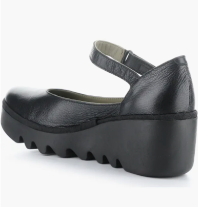 FLY LONDON BAWO - BLACK LEATHER