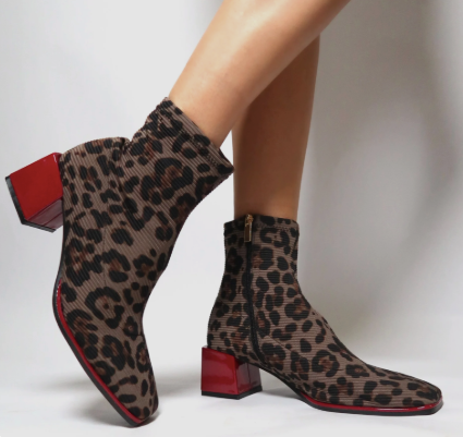 GIOSEPPO LEOPARD PRINT BOOT