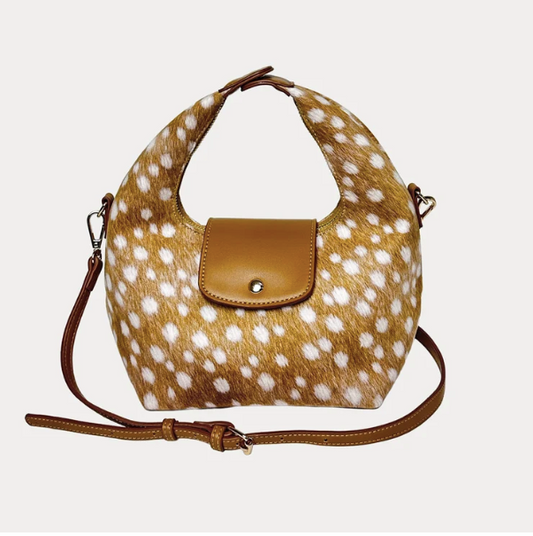 AHDORNED COURTNEY ANIMAL PRINTED - DEER CAMEL