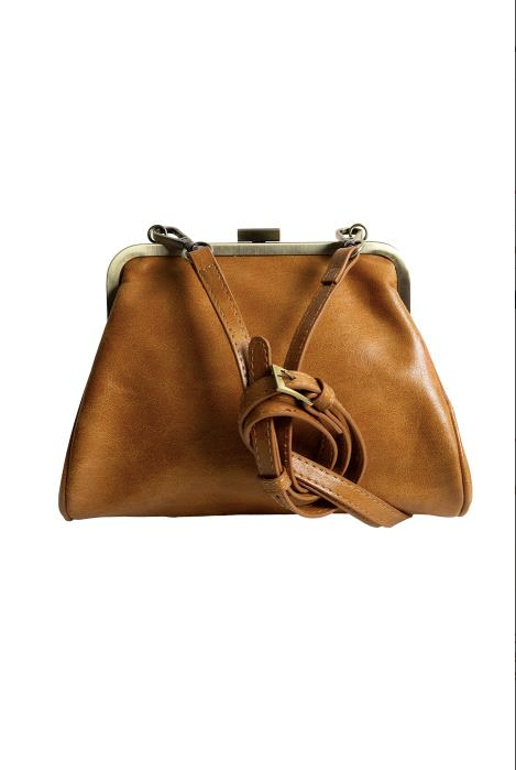 JOY SUSAN ELSA SMALL FRAME CROSSBODY - GOLDEN MAPLE