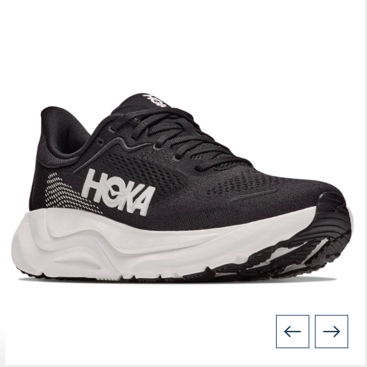 HOKA ARAHI 9 - BLACK AND WHITE