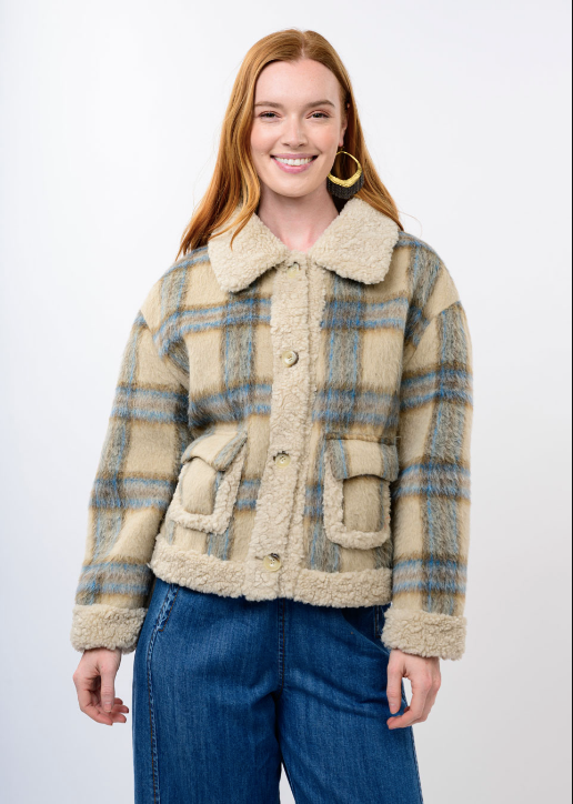 IVY JANE PLAID RANCH JACKET - MULTI