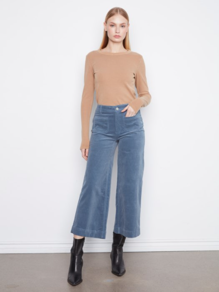 CHARLIE B POCKET FRONT MINI CORD - STORM BLUE