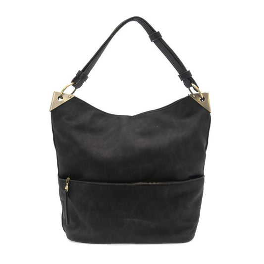 JOY ACCESSORIES DARCY ZIP POCKET PURSE - BLACK - L818300