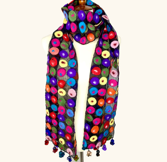 POMEGRANATE MOON SCARF - POLKA DOT