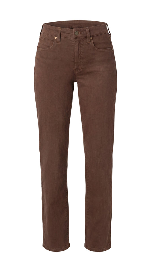 KENNEDY COMFORT WAIST STRAIGHT - CAROB BROWN