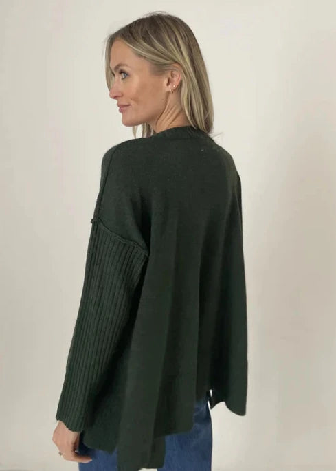 SIX FIFTY KENZIE SWEATER - HUNTER GREEN