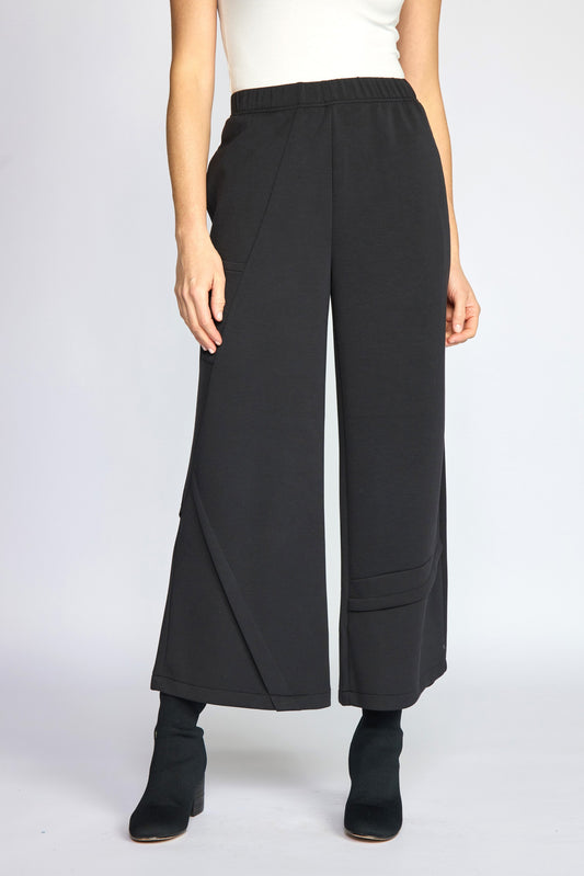 OLIVIA BY HABITAT FEATHERLUX KNIT SOLID PANT - BLACK