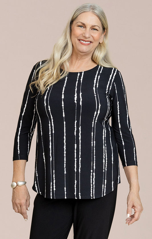 SYMPLI GO TO CLASSIC TEE RELAX - CECILY BLACK