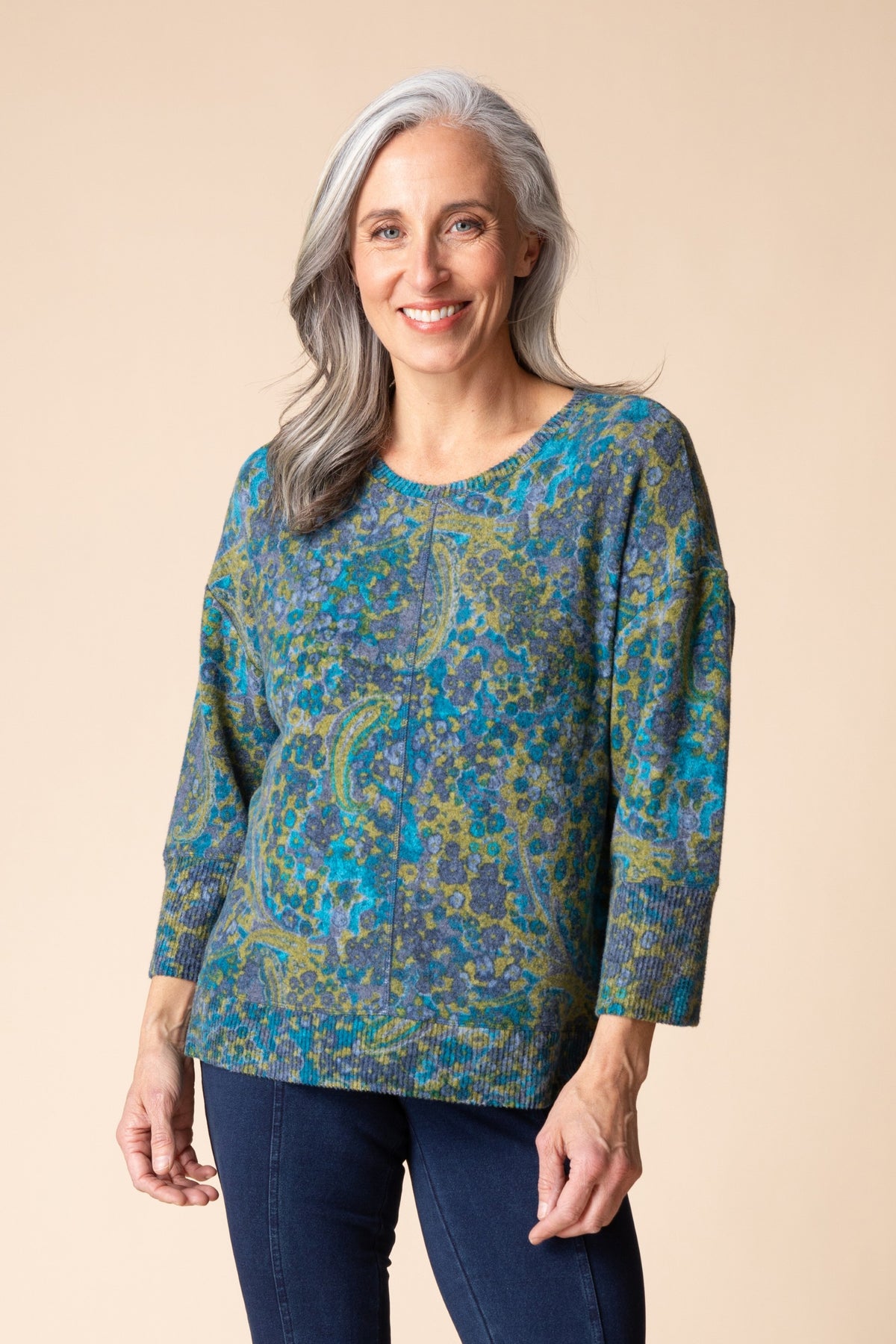 HABITAT COTTON PEBBLE SEAMED - LAGOON