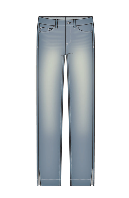 LIVERPOOL KENNEDY CROP STRAIGHT LEG - BREAKWATER