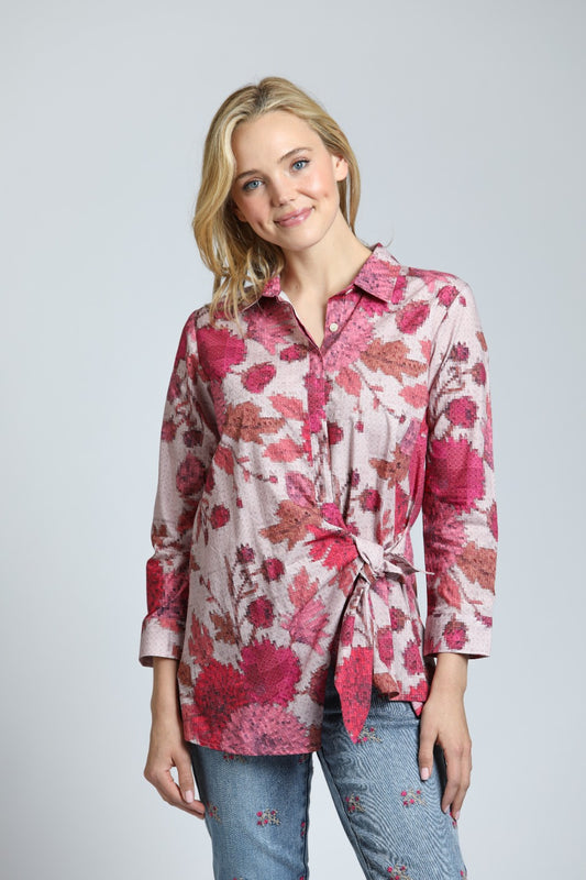 *SALE* AP NY PRINTED SIDE TIE TOP