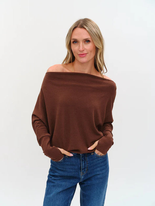 SIX/FIFTY ANYWHERE TOP - CHESTNUT BROWN