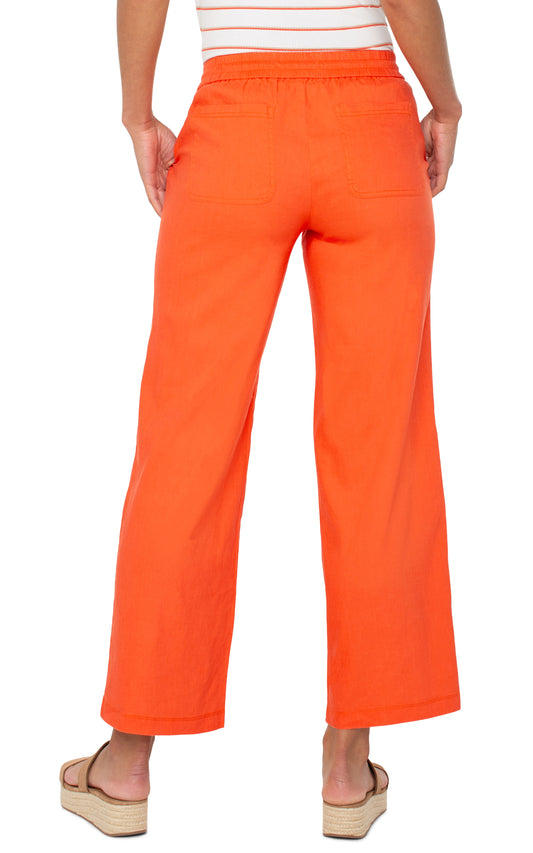 LIVERPOOL PULL-ON DRAWSTRING PANT - ORANGE