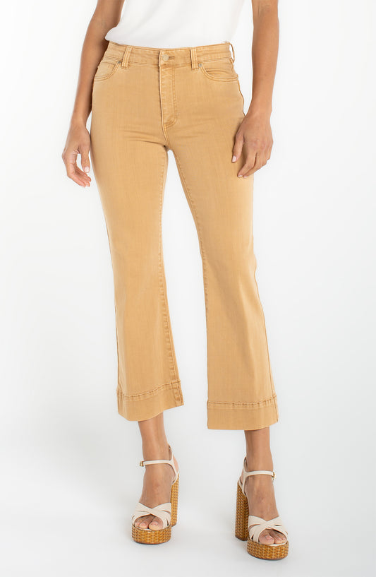 LIVERPOOL HANNAH CROP HUGGER -STRAW